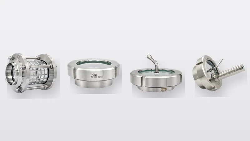 Hygienic sight glass types