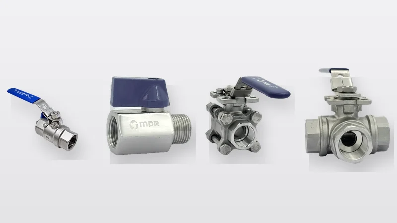 Stainless steel ball valve types